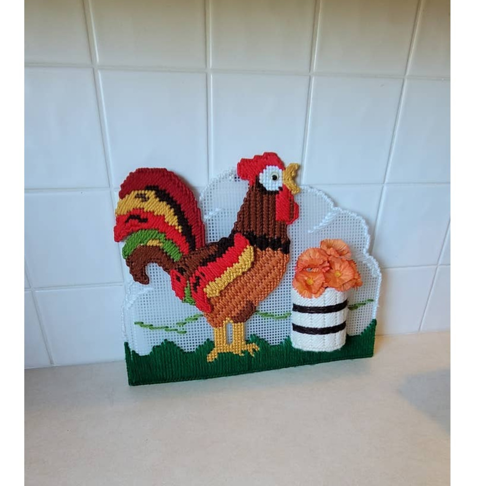 Handmade Rooster Chicken Wall Hanging